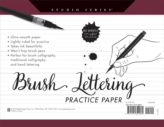 Brush Lettering Practice Pad