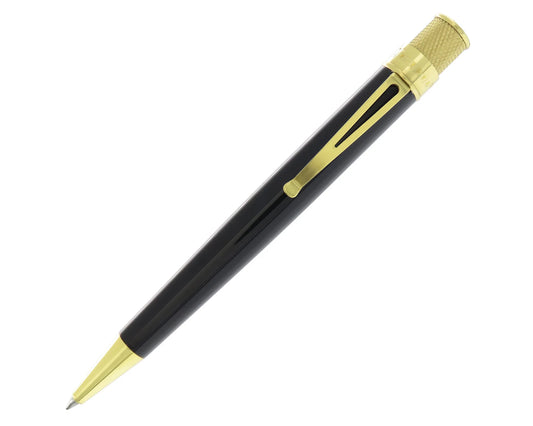 Brass Black Tornado Rollerball Pen