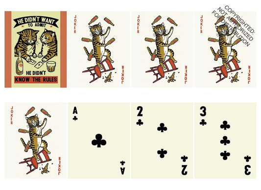 Last Call Cats Playing Cards